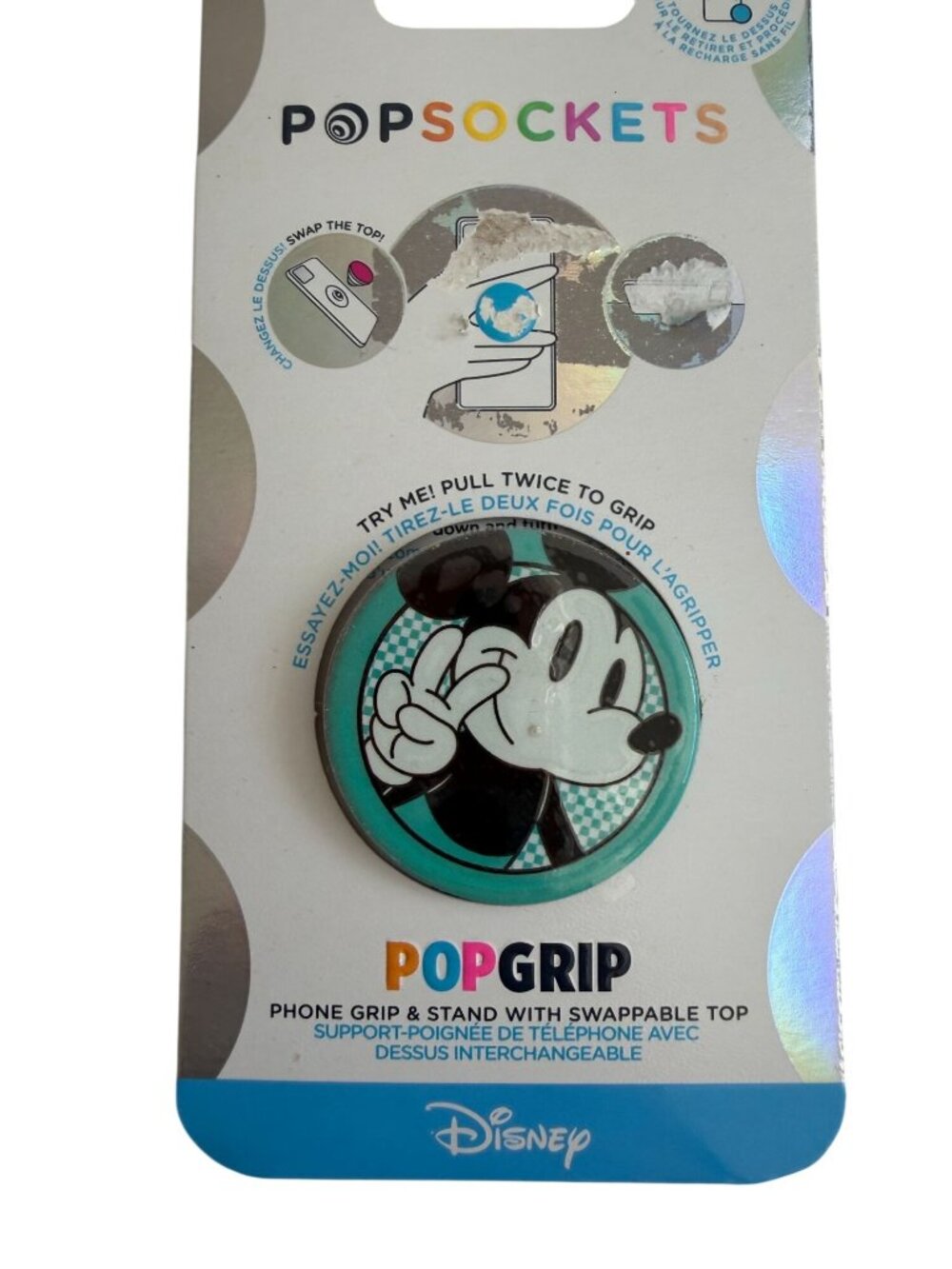 POPSOCKETS Mickey Mouse Pop Grip Sockey Phone Stand and Grip NEW NWT